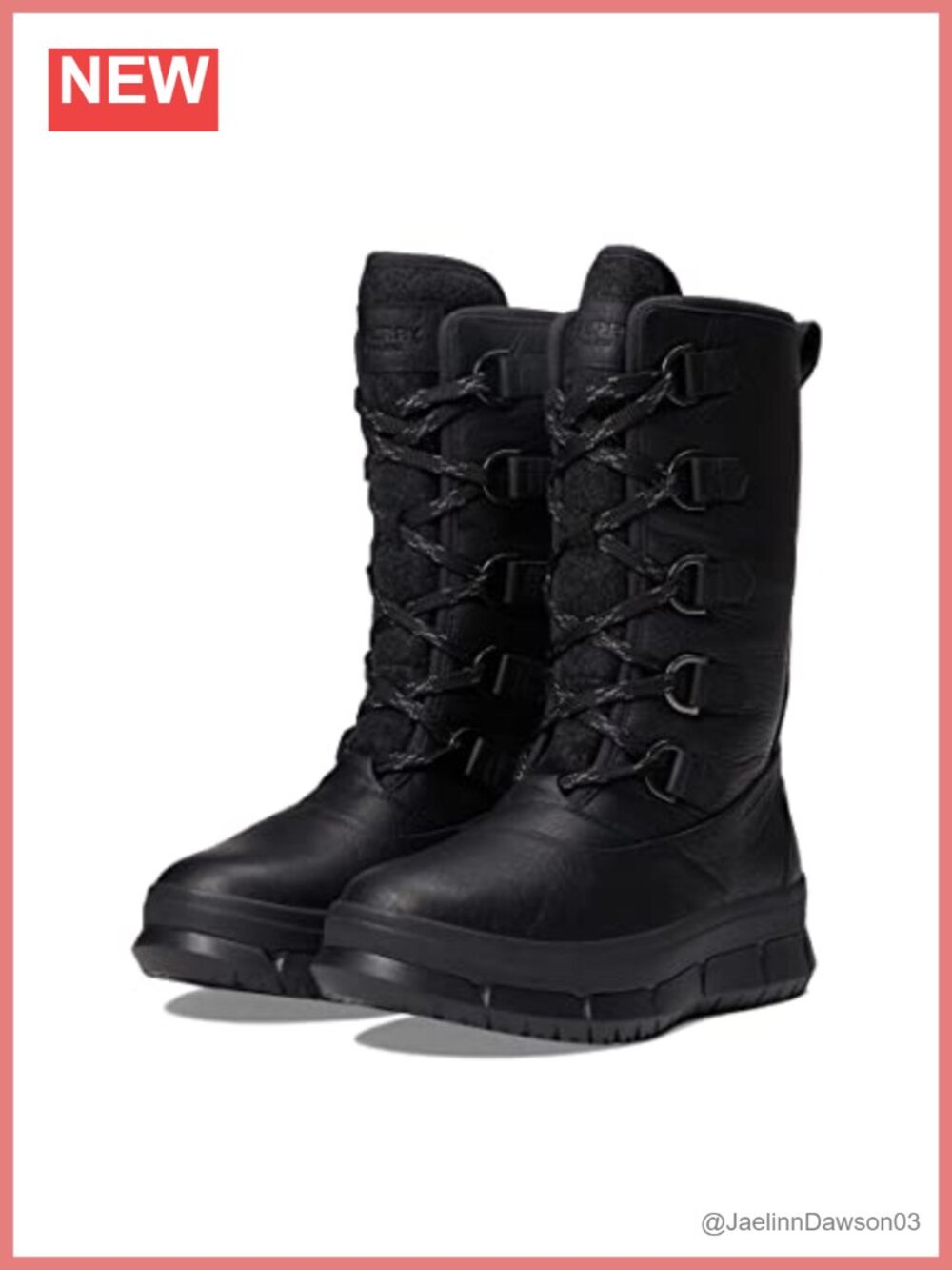 Sperry Kittery Waterproof Leather Snow Boots Faux Fur Thinsulate Winter